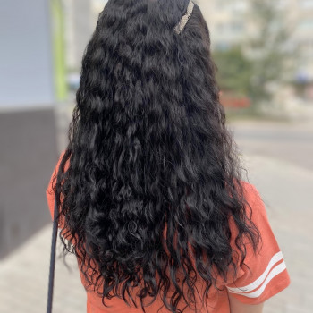 Біозавивка довгого, фарбованого волосся, фото - Перукар-стиліст Ольга Західі