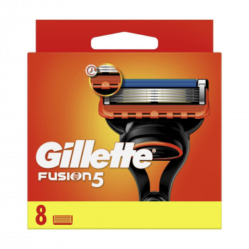 Змінні картриджі для гоління Gillette Fusion 5, 5 лез, чоловічі, 8 шт