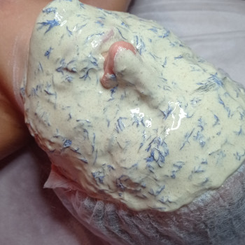 Жива альгінатна маска для чутливої шкіри з центелою азіатською. Знімає запалення, заспокоює, загоює,...