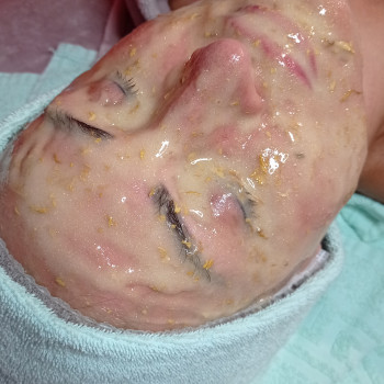 Напівпрозора омолоджувальна альгінатна маска PEEL Of "Нова шкіра" з частинками золота: очищення, зво...