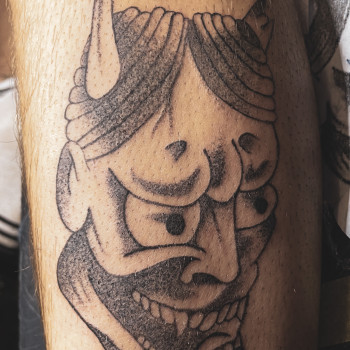 Тату маска, фото - Тату майстер Діана Петравчук