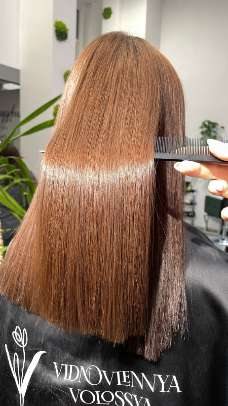 Тотальная реконструкция волос, фото - Тритментолог Олена Артамонова