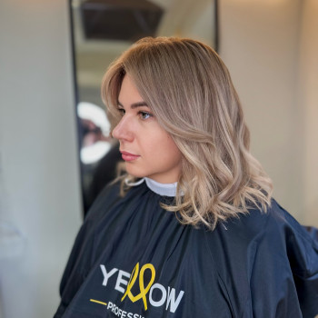 Женская стрижка укладка волос сложное окрашивание, фото - Салон красоты Cocoon