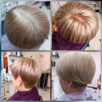 Фарбування 100% сивини.