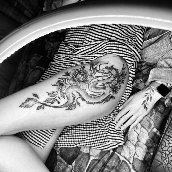 Тату дракона