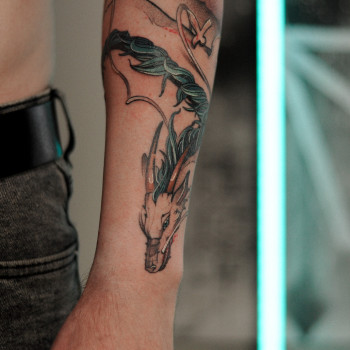 Тату на руці дракон, фото - Тату майстер Александра