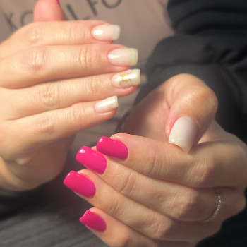 Комбінований манікюр, дизайн, топ