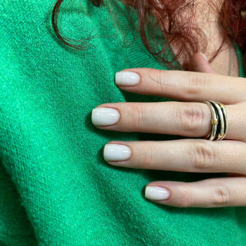 Молочный маникюр, фото - Салон краси Cocoon