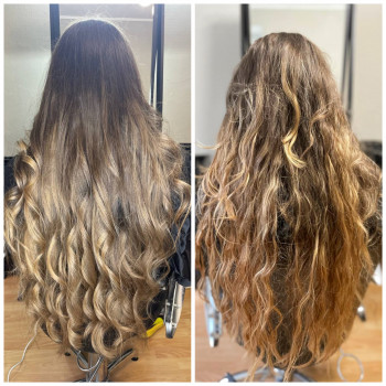 техніка розтяжка кольору