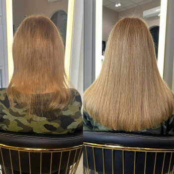 Нарощення волосся/ майстер Анастасія