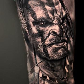 Тату для хлопців на руці портрет, фото - Тату салон Free Art Tattoo