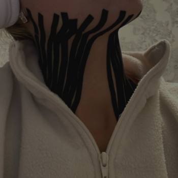 Тейпування шиї(зменшення другого підборіддя і тд)