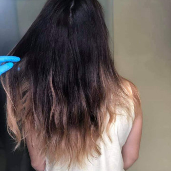 Шатуш на хвостики