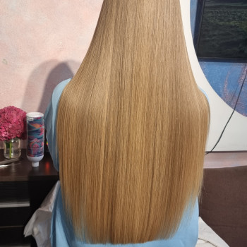 Блонд теплый медовый, фото - Парикмахер Світлана Вовкотруб