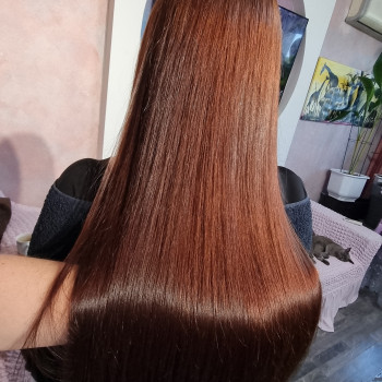 Каштановый цвет волос коричневый, фото - Парикмахер Світлана Вовкотруб