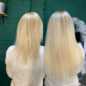 Наращивание волос (итальянская технология)
                    Мастер по наращиванию волос Елена Киев