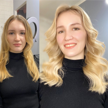 До/після
AirTouch теплий❤️, фото - Парикмахер-колорист Виктория Пивень