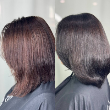 Однотонное окрашивание волос по всей длине
                    Салон краси NS beauty studio Одеса