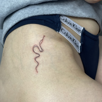 Тату Тату Харьков, тату змея, тату на бедре, фото - Тату мастер Светлана Тимошенко