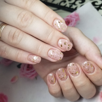 Укріплення нігтів гелем, гель лаком. Розпис нігтів.
                    Мастер маникюра Анна Черкассы