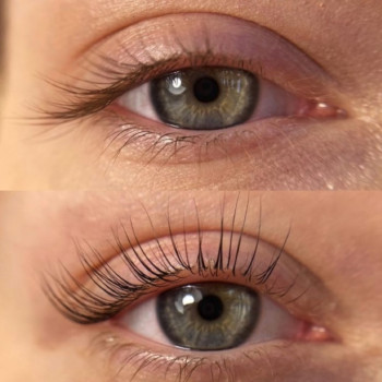 Ламінування вій До / Після