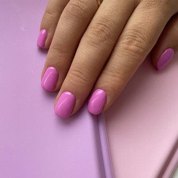 Манікюр на короткі нігті рожевий, фото - Майстер манікюру Ірина Ореховська