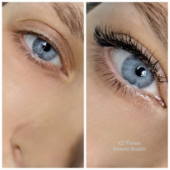 Нарощування вій 2Д з мокрим ефектом
 