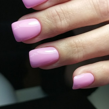 Нежный маникюр розовый на квадратные ногти, фото - Мастер маникюра Вероніка Мелешко