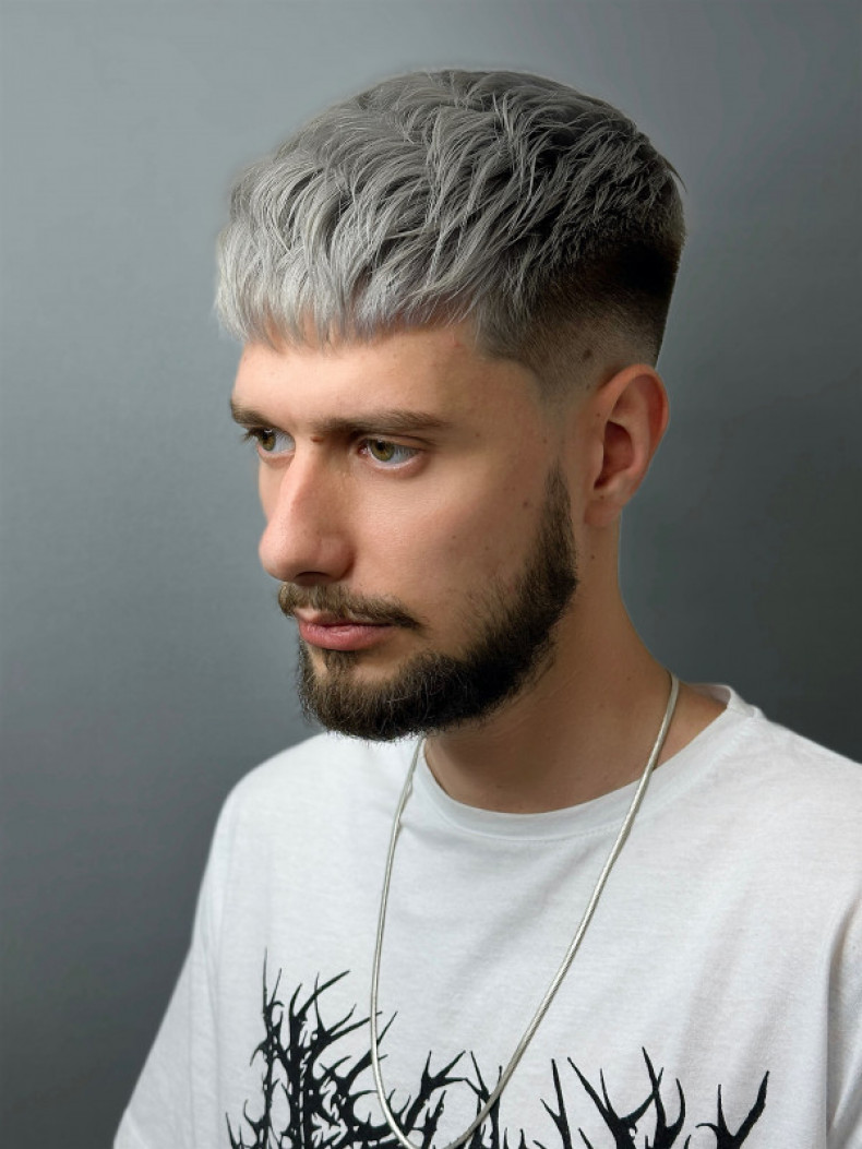 Мужская стрижка фейд модная, фото - Барбершоп RAP BARBERSHOP