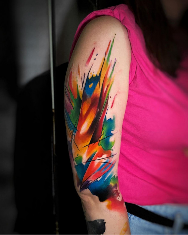 Женские на руке плече, фото - Тату салон Free Art Tattoo