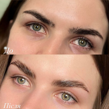 • Ламінування брів 
• Фарбування (фарба)
• Корекція(віск/пінцет)