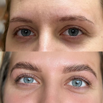 Комплекс:
Вії:
• Ламінування вій
• Фарбування вій
Брови:
• Ламінування
• Моделювання
• Фарбування