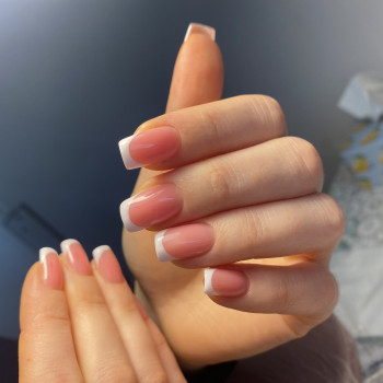 Комбі манікюр з укріплення, френч