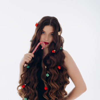 Укладка на длинные волосы локоны, фото - Парикмахер Олександра Волконська