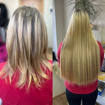 Афронарощення Волосся Васильків    