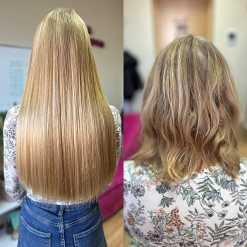 Афронарощення Волосся Васильків    