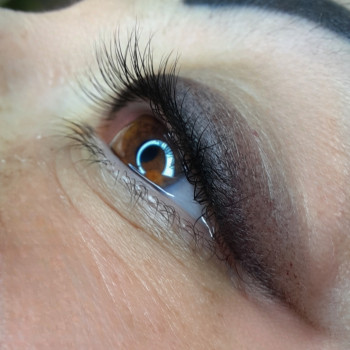 Стрелка с растушовкой Сразу после процедуры