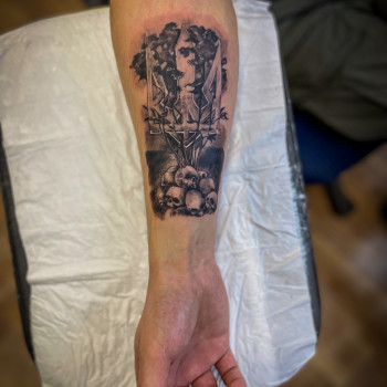 Тату  #татукиев, фото - Тату салон Alpha Tattoo Studio