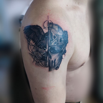 Тату  #татукиев, фото - Тату салон Alpha Tattoo Studio