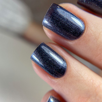 Синий маникюр блестящий, фото - Мастер маникюра Ирина Кузьмук