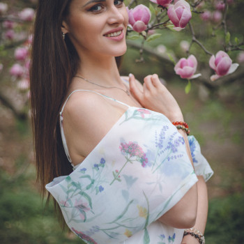 весенняя фотосессия, фотосессия с цветами