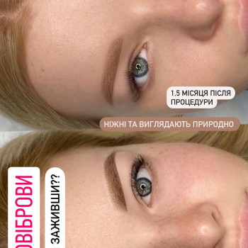 пудровое напыление бровей