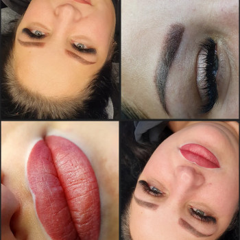 Брови та губи