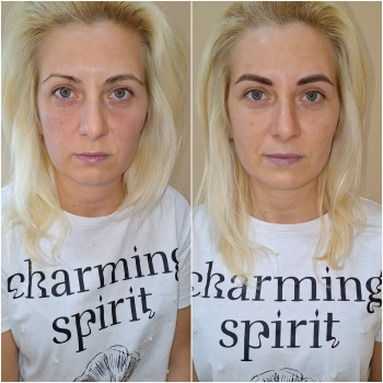 Фото ДО та ПІСЛЯ.
ПУДРОВЕ НАПИЛЕННЯ БРІВ