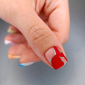 Красный маникюр нейл арт, фото - Мастер маникюра Элла Алиханова