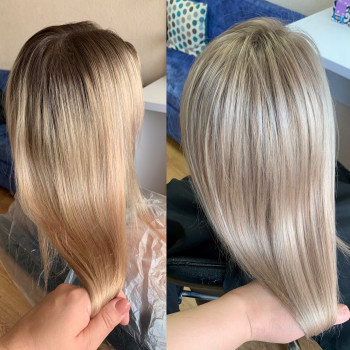 Стрижка та рельєфне фарбування волосся