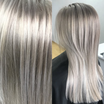 Стрижка та рельєфне фарбування волосся