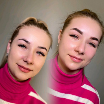 брови До перманентного макіяжу та після процедури перманентного макіяжу брів