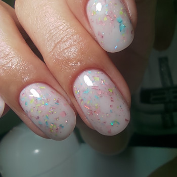 Комбі манікюр, фото - Мастер маникюра Олена Стасевич