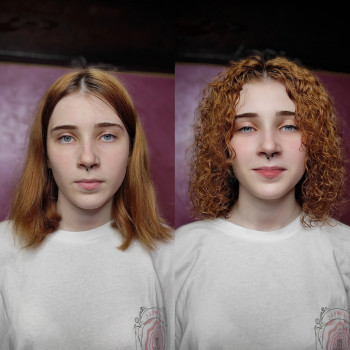 Химическая завивка
                    Парикмахер Елена Харьков